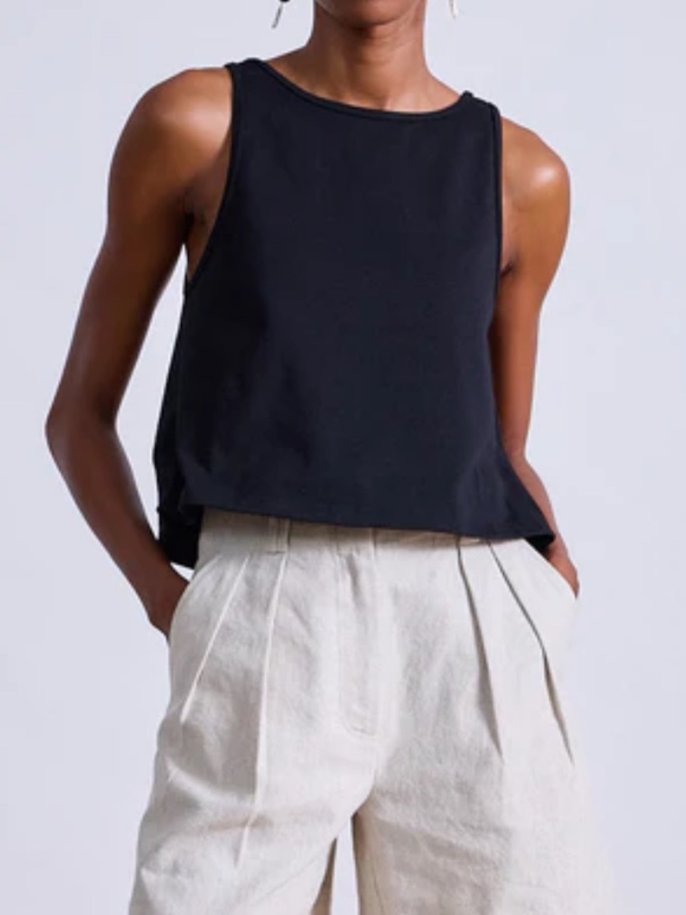 Apiece Apart New Agnes Tank in black size Medium- NWT!